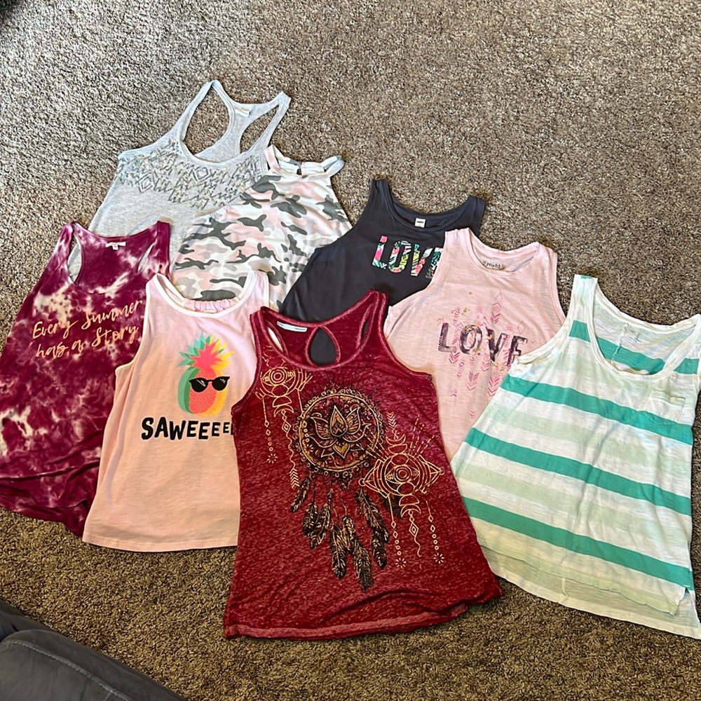 8 misc brands small tank tops